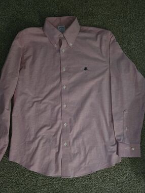 Brooks Brothers Pink/Red Oxford Button-Down Dress Shirt